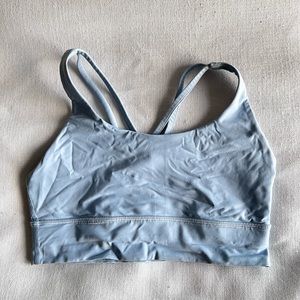 Lululemon Longline Energy Bra Size 8, Gently Worn, Pebble Blue